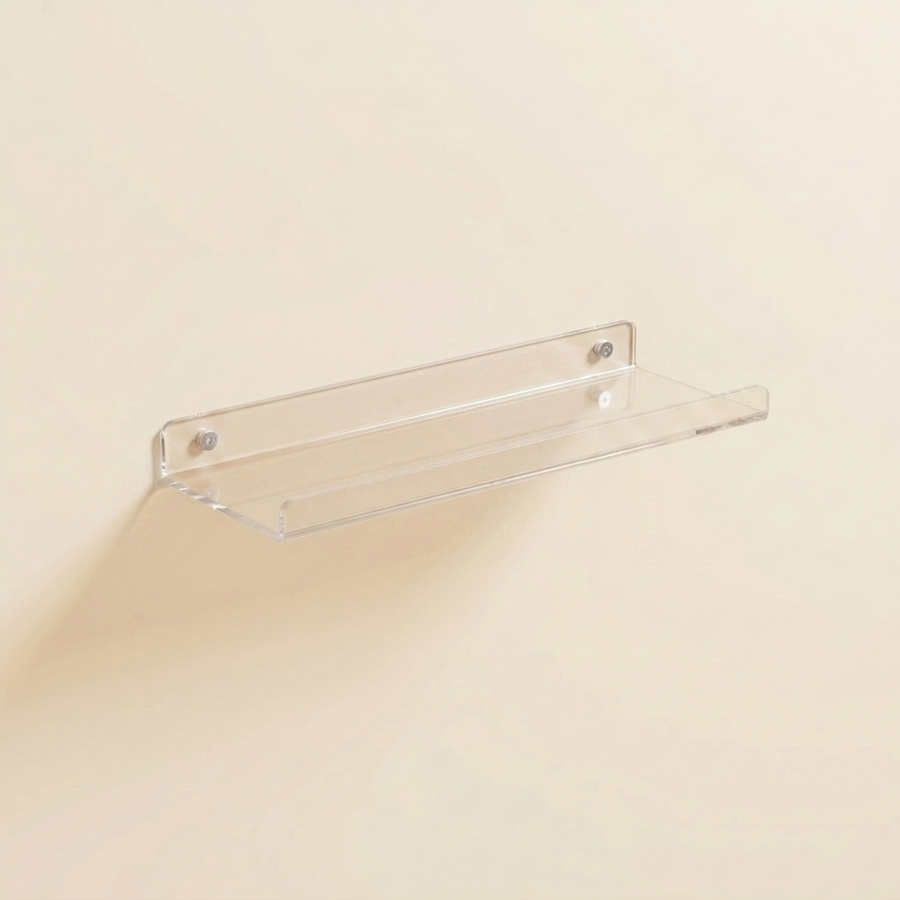 Wall Mounted Drift Floating Shelf in Acrylic