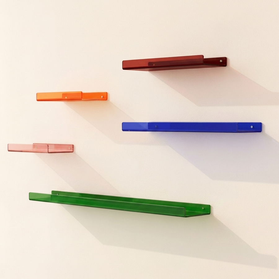Wall Mounted Drift Floating Shelf in Acrylic