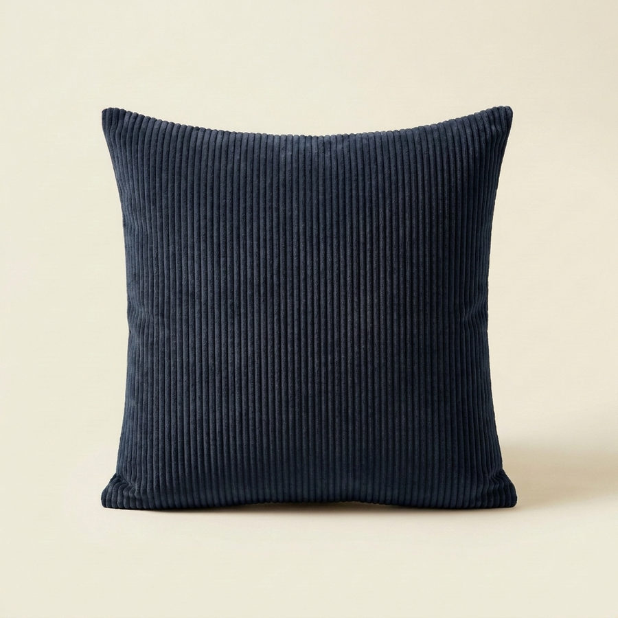 Dark Blue corduroy velvet cushion cover