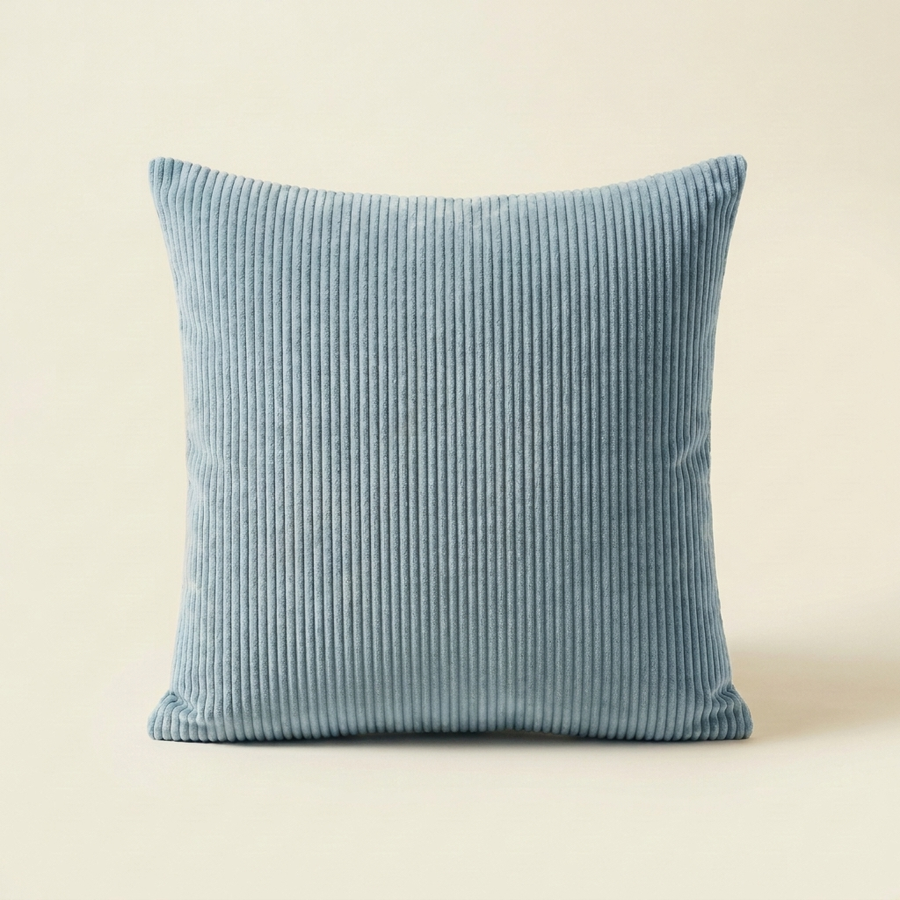 Light Blue corduroy velvet cushion cover