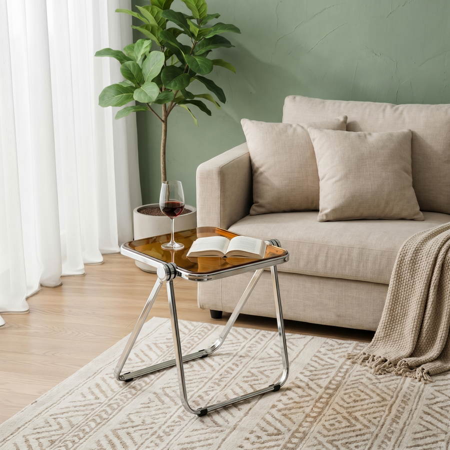 Clear Acrylic Lucent Tray Table