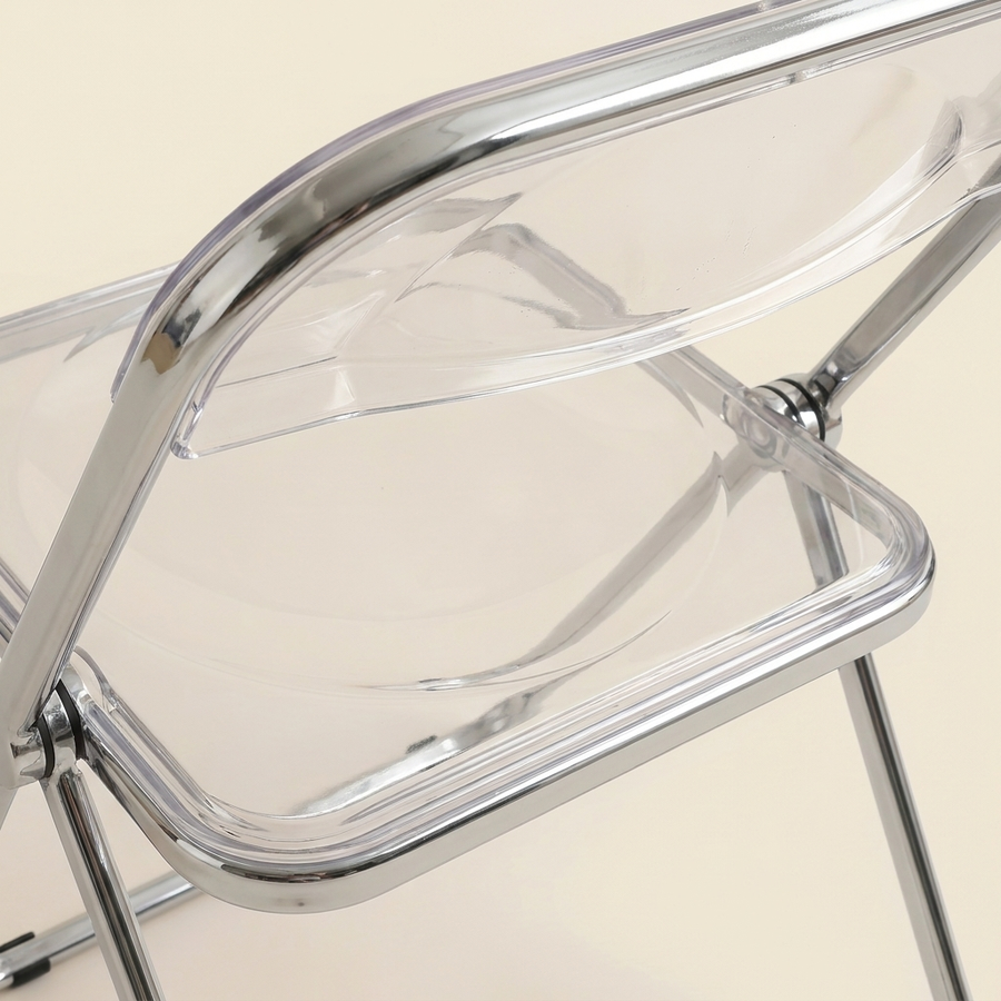 Clear Acrylic Lucent Folding Chair
