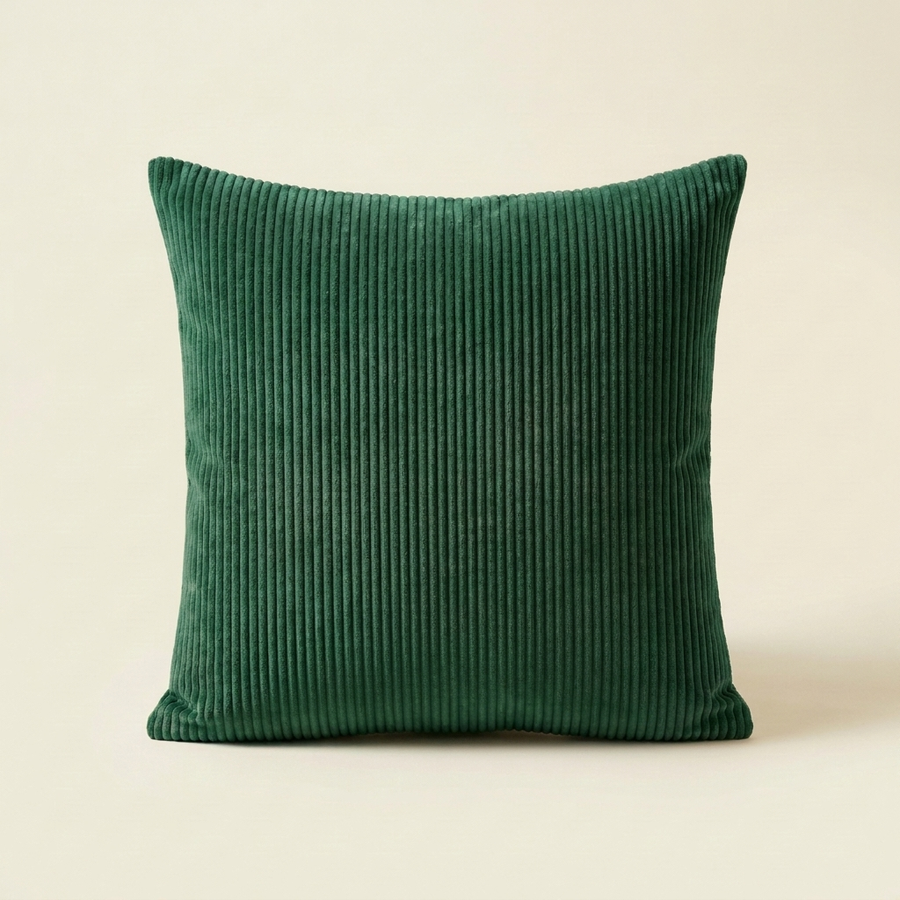 Emerald Green corduroy velvet cushion cover