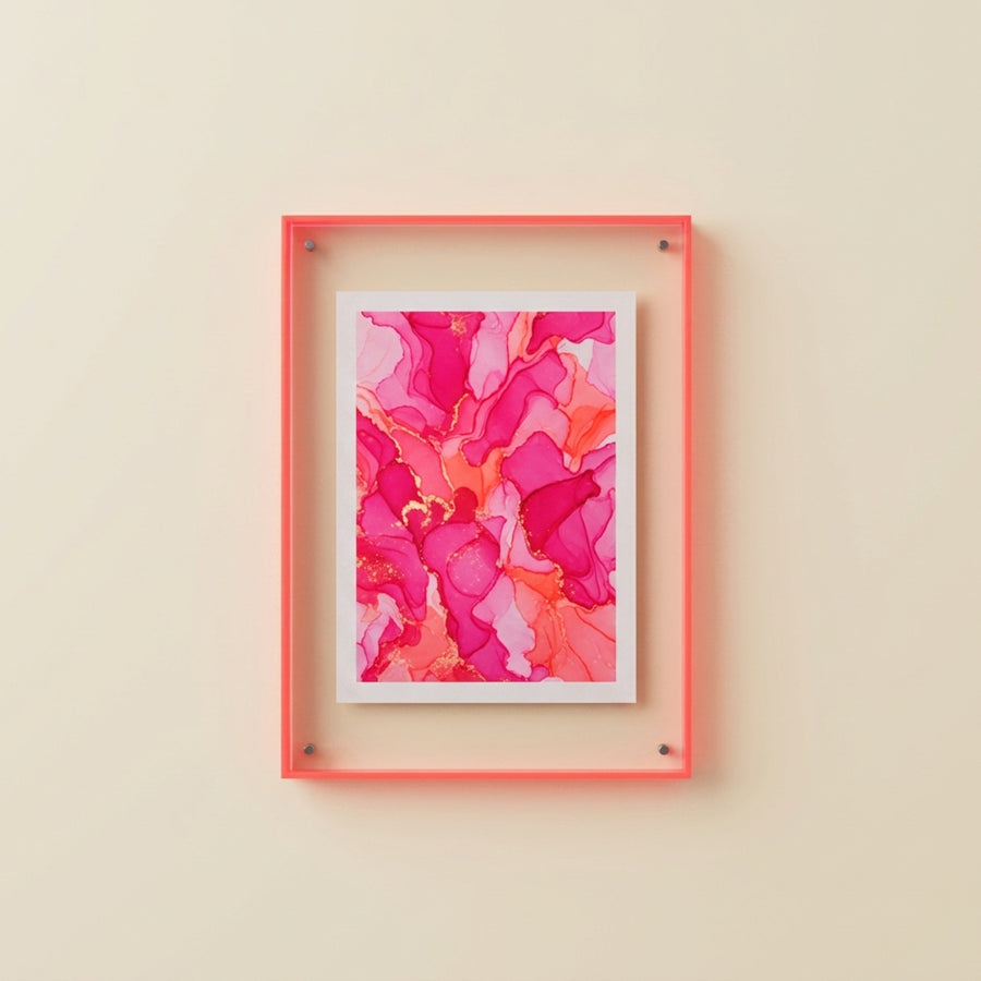 Aura Floating Frame in Translucent Acrylic
