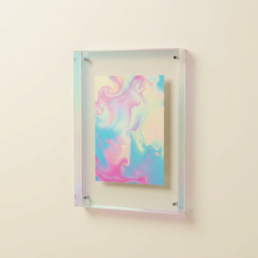 Aura Floating Frame in Translucent Acrylic