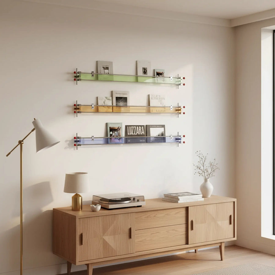 Spectrum Acrylic Shelf with Chrome-Plated Frame — alternate view 2