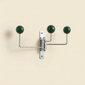 Wall Mounted Pirouette Swivel Hook in Steel and Wood