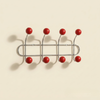 Orbit Hook Rail — Chrome & Wood