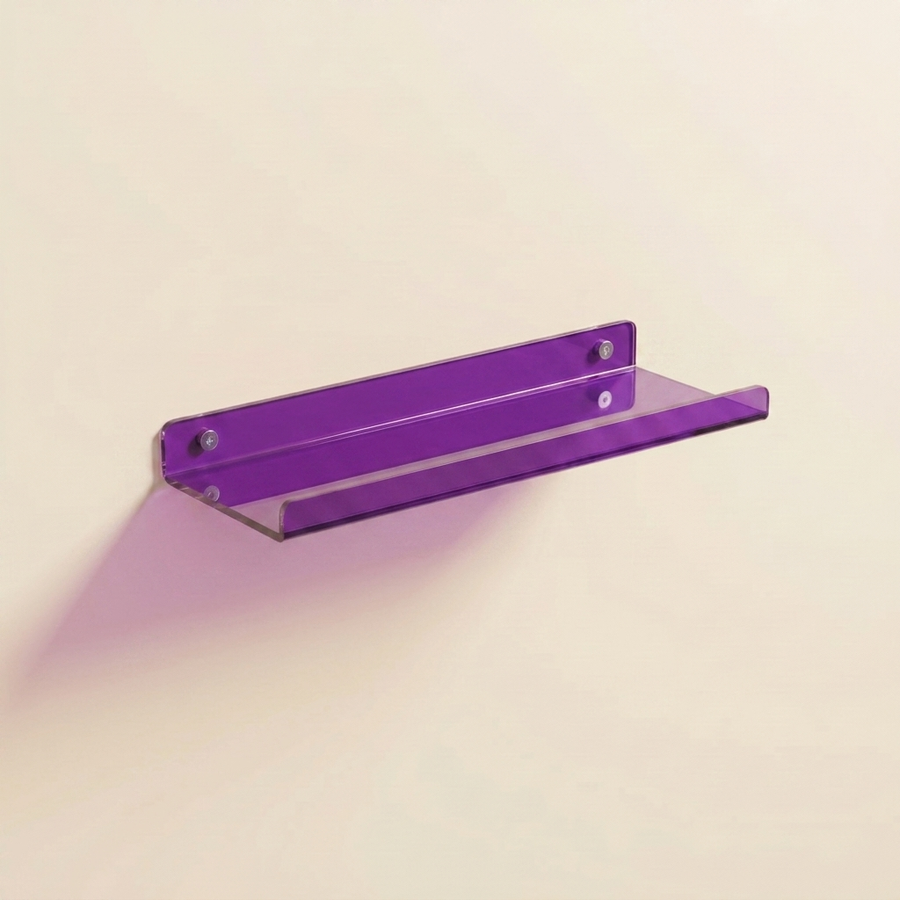 Wall Mounted Drift Floating Shelf in Acrylic
