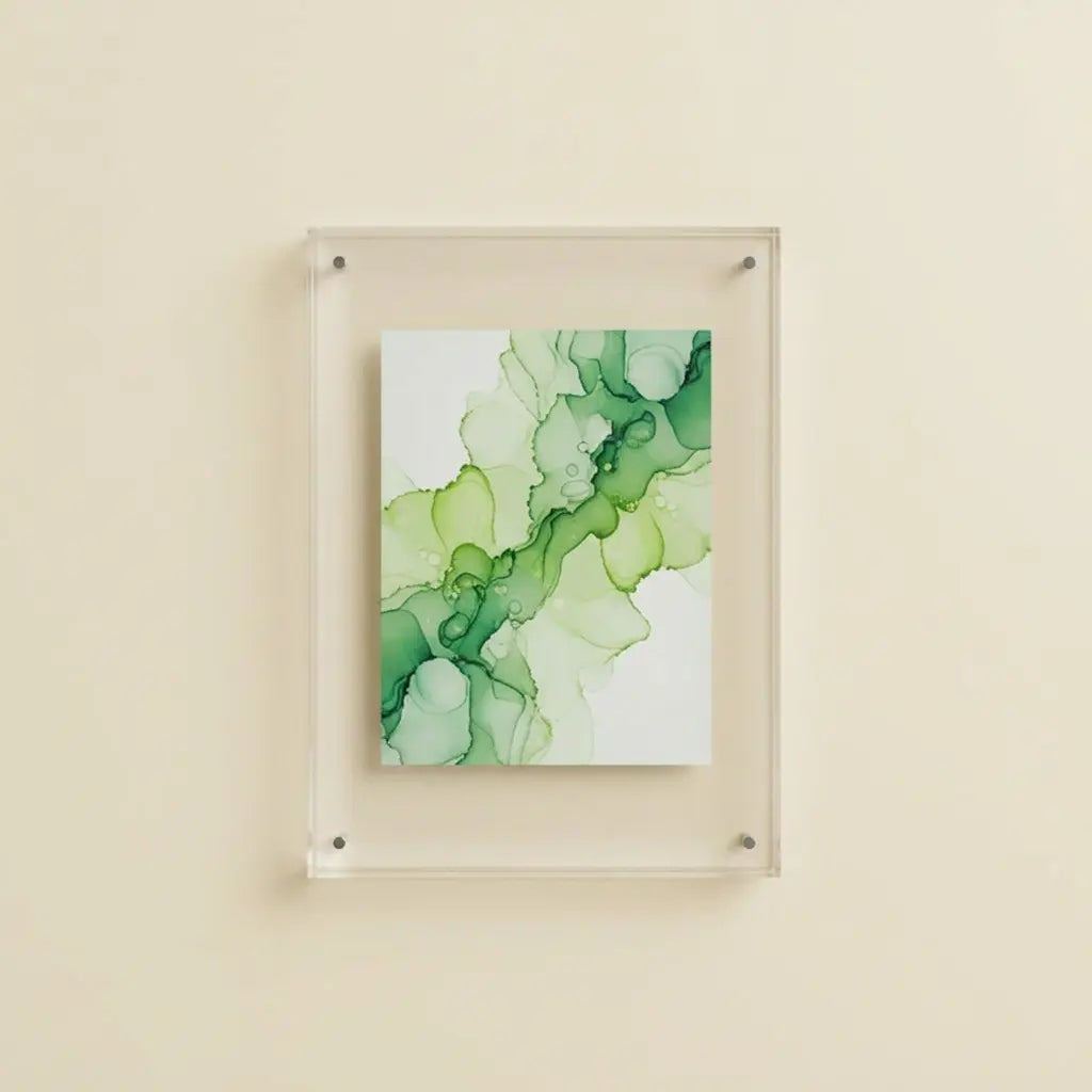 Clear Aura Floating Frame in Translucent Acrylic