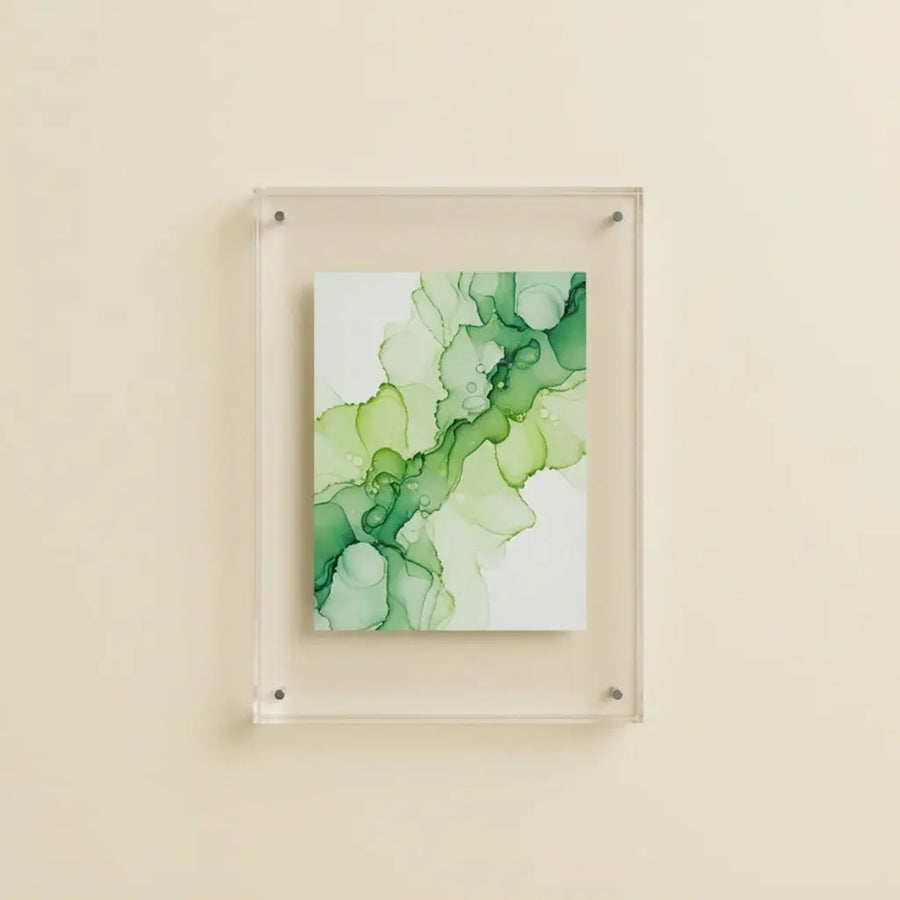 Clear Aura Floating Frame in Translucent Acrylic