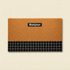 Bonjour Doormat in Retro Geometric PVC