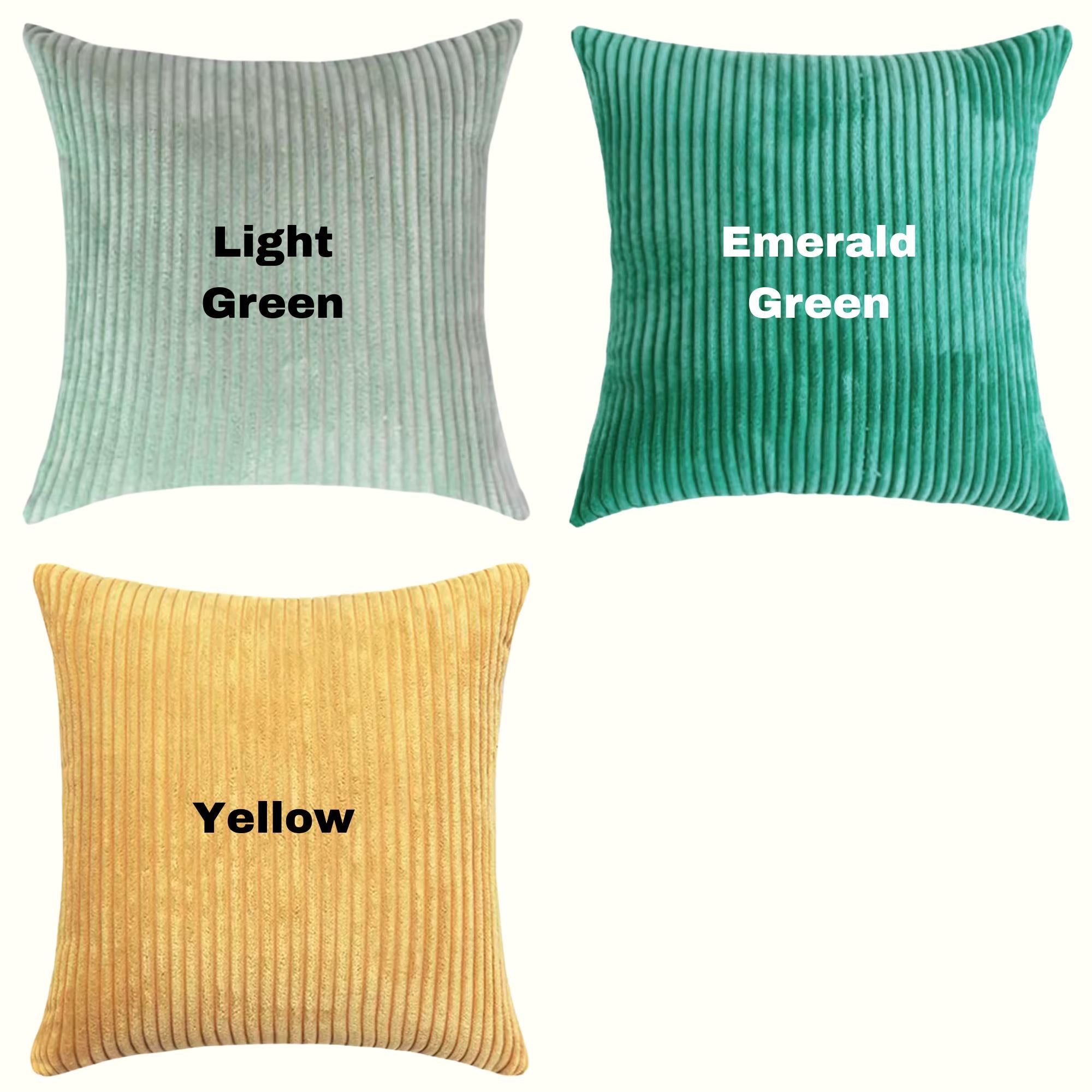 Corduroy velvet cushion cover size guide