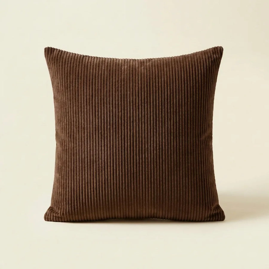 Dark Brown corduroy velvet cushion cover