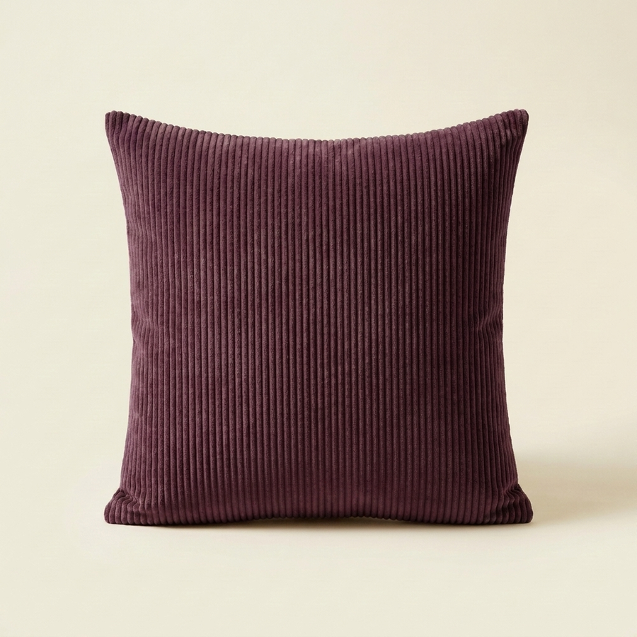 Dark Purple corduroy velvet cushion cover