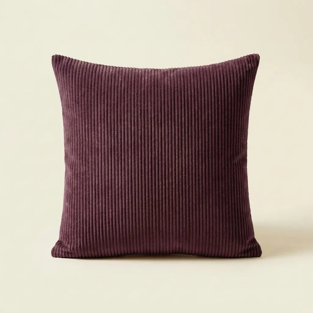 Dark Purple corduroy velvet cushion cover