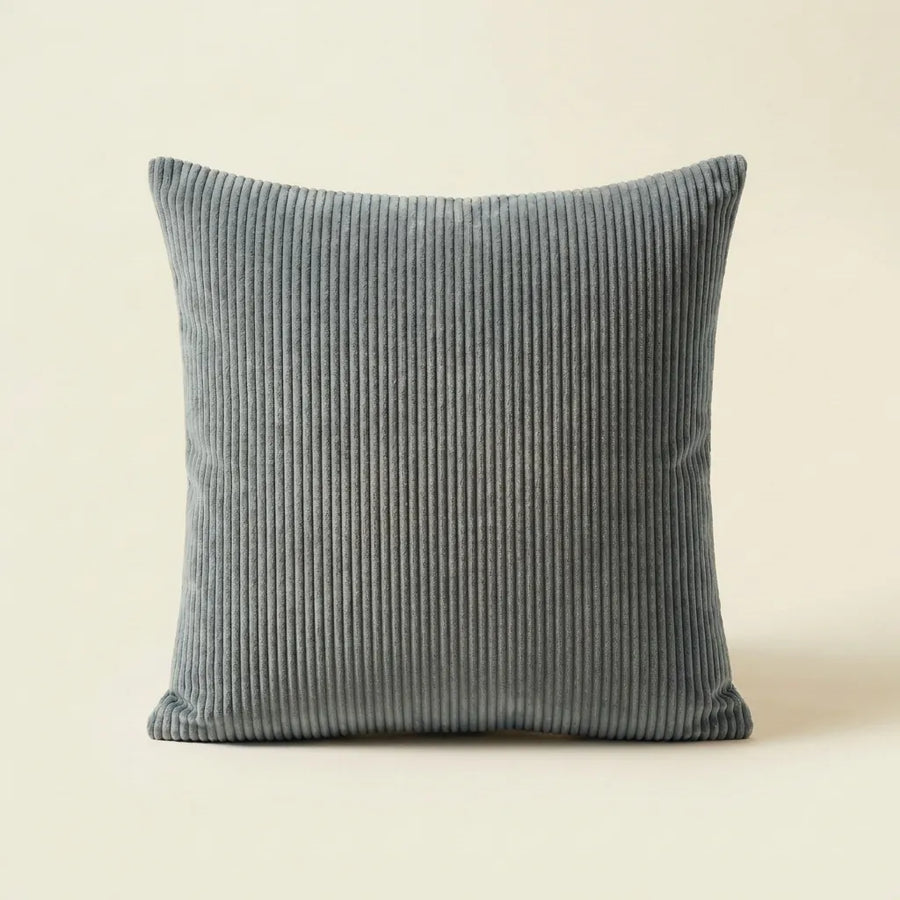 Greyish Blue corduroy velvet cushion cover