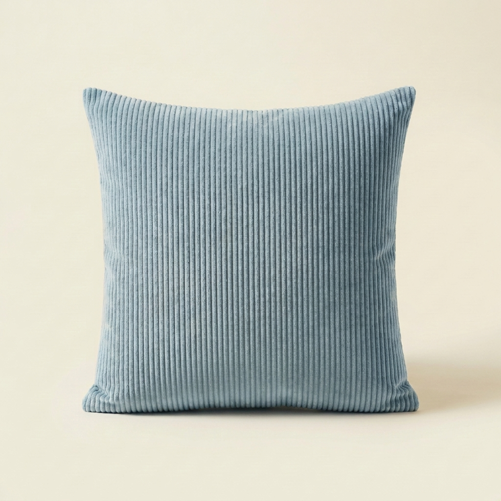Light Blue corduroy velvet cushion cover