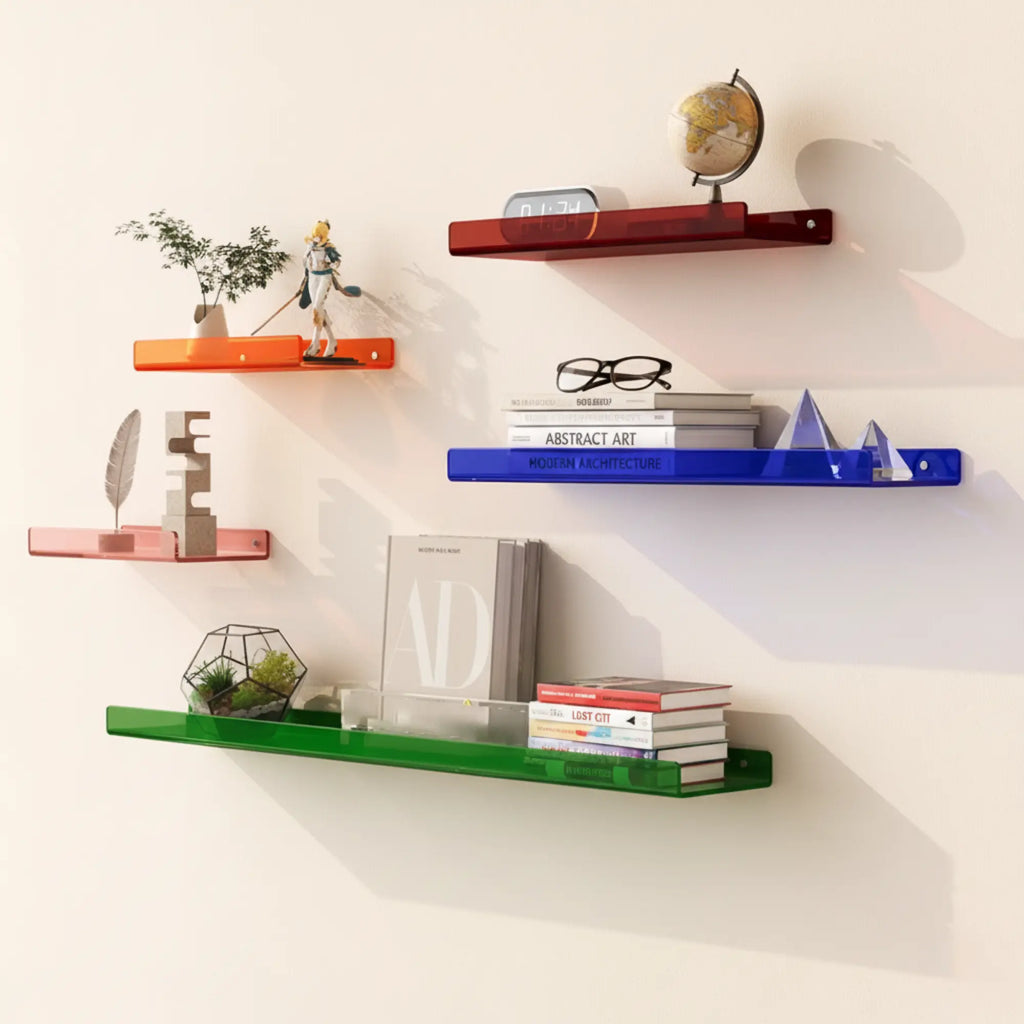 Wall Mounted Drift Floating Shelf in Acrylic