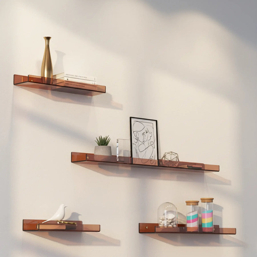 Wall Mounted Drift Floating Shelf in Acrylic — alternate view 3