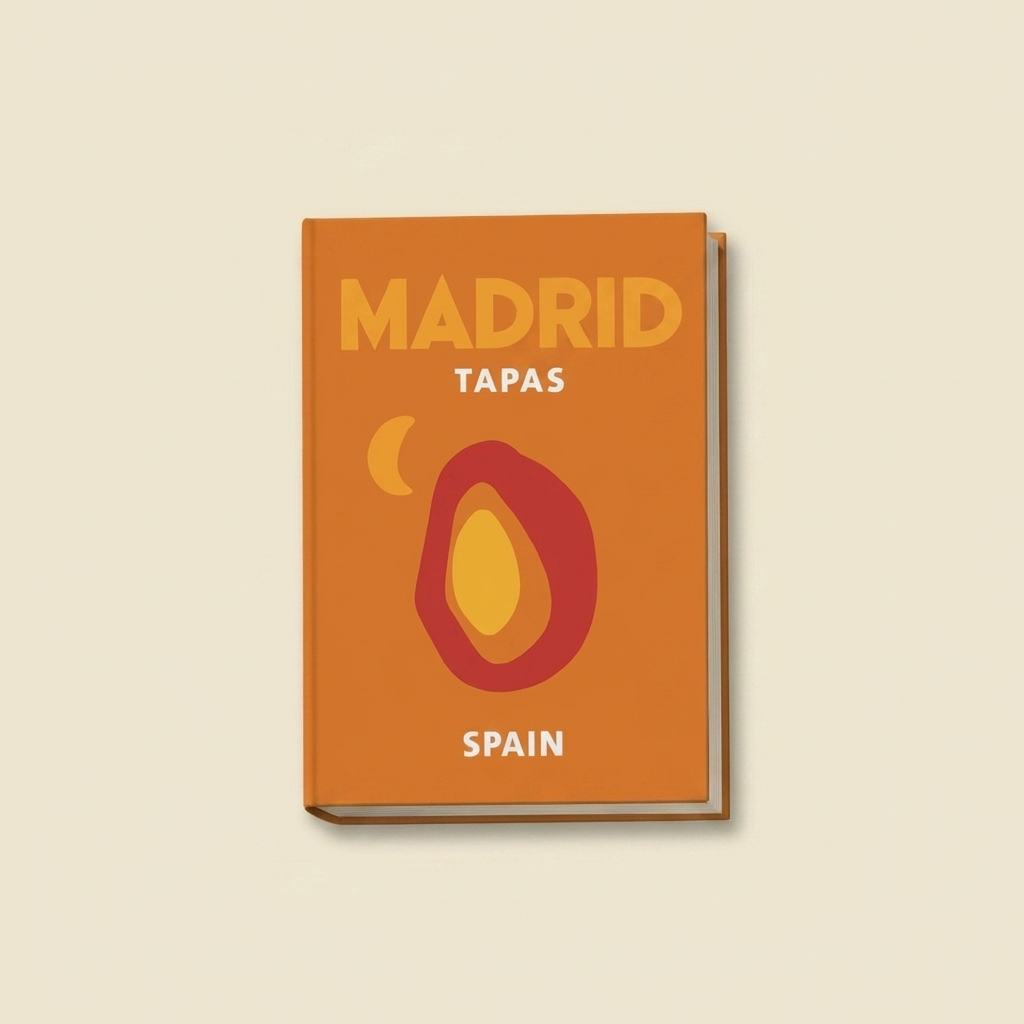 Madrid Tapas faux book box