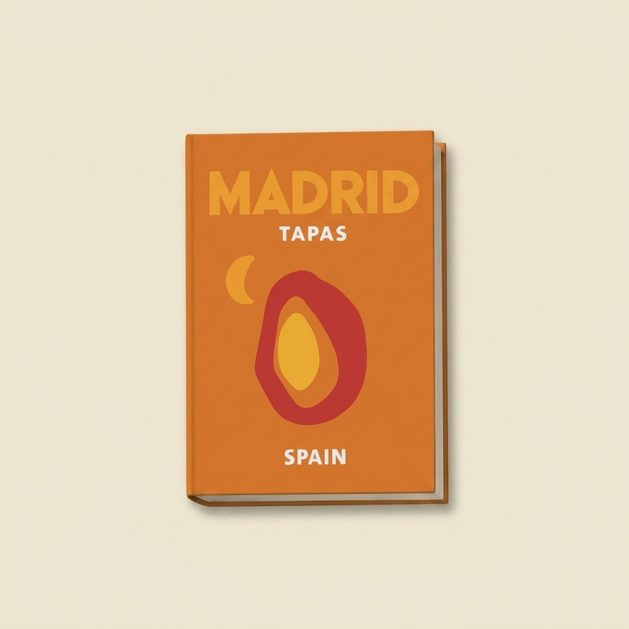 Madrid Tapas faux book box