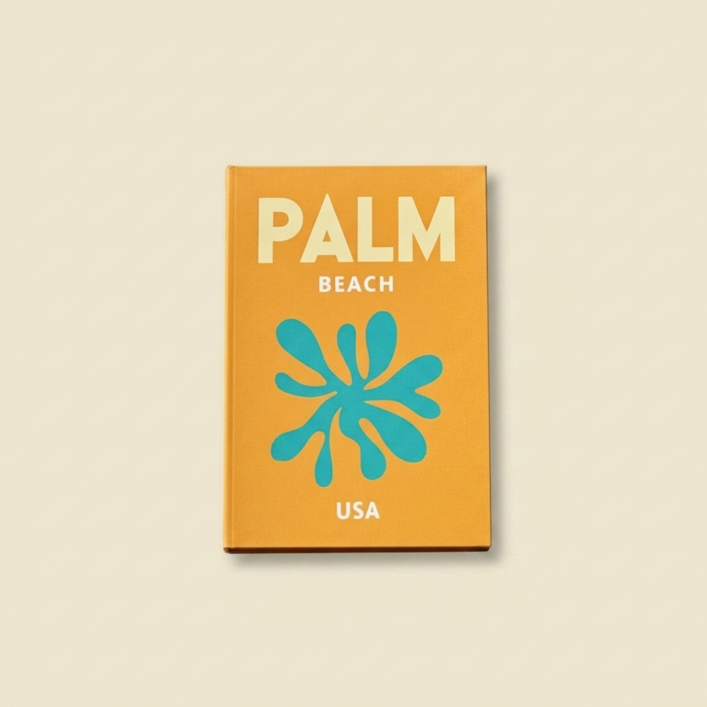 Palm Beach 2 faux book box