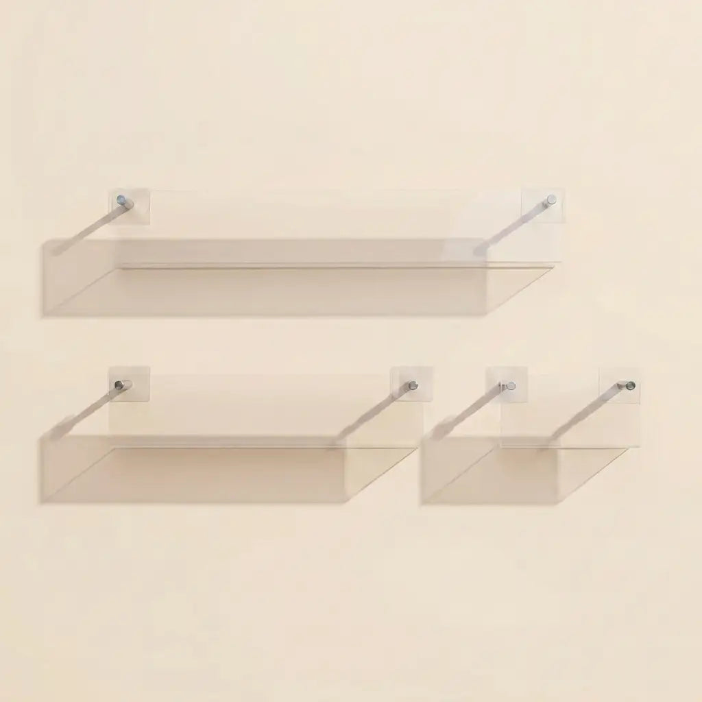 Clear Wall Mounted Folio Wall Rack in Acrylic