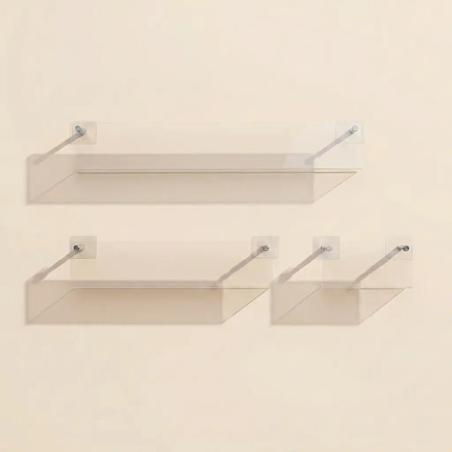Clear Wall Mounted Folio Wall Rack in Acrylic