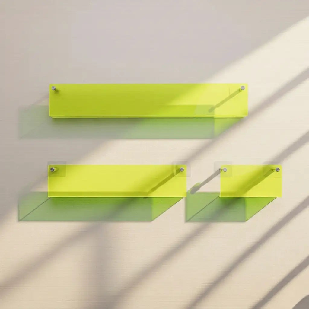 Neon Wall Mounted Folio Wall Rack in Acrylic