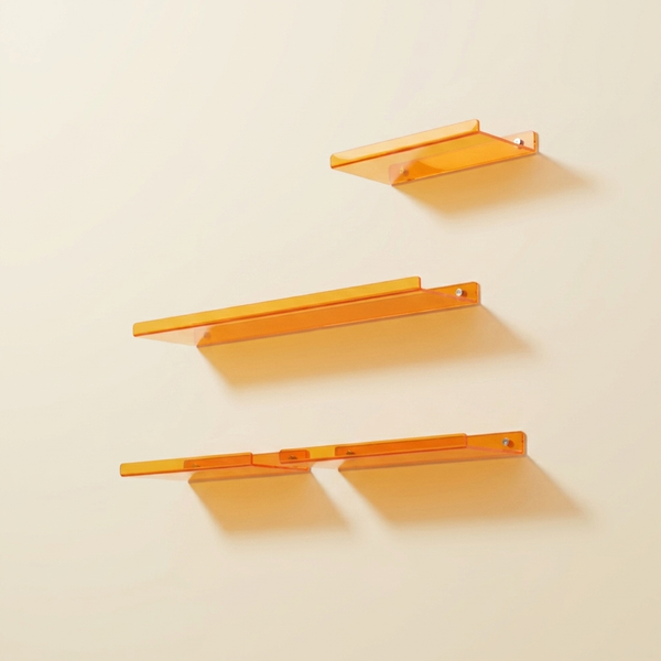 Wall Mounted Drift Floating Shelf in Acrylic