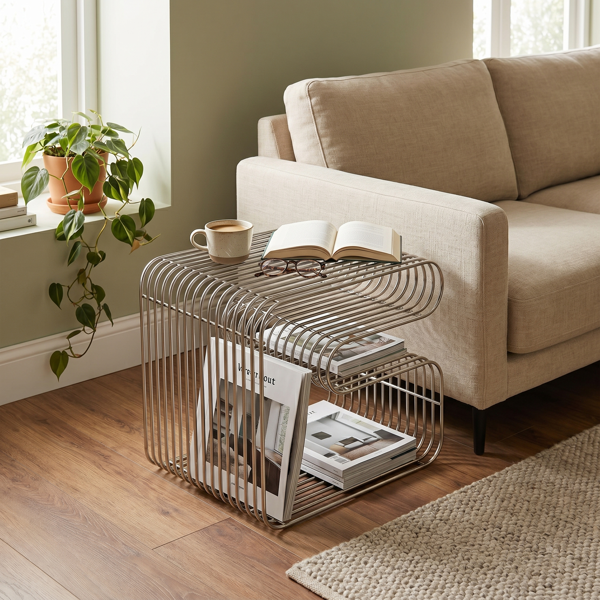 Linea Side Table lifestyle photo
