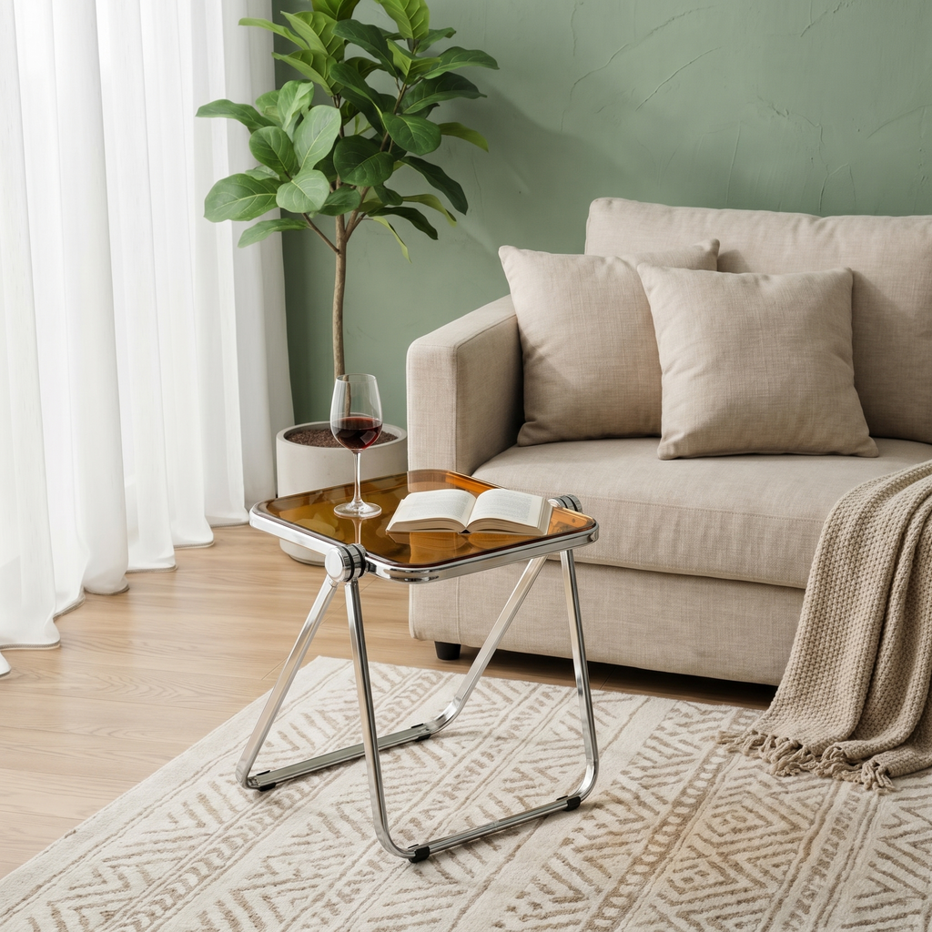 Clear Acrylic Lucent Tray Table