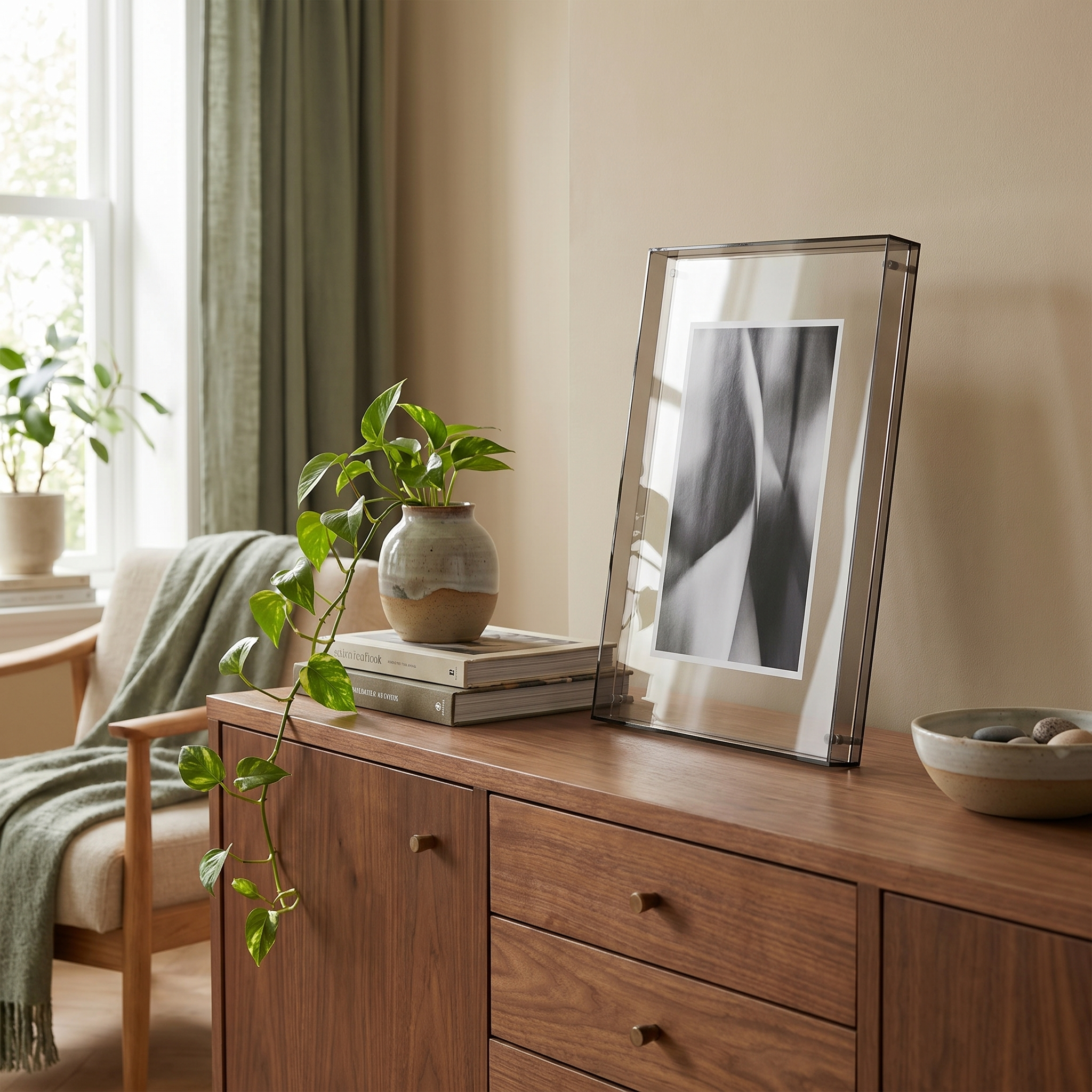 Aura Floating Frame in Translucent Acrylic