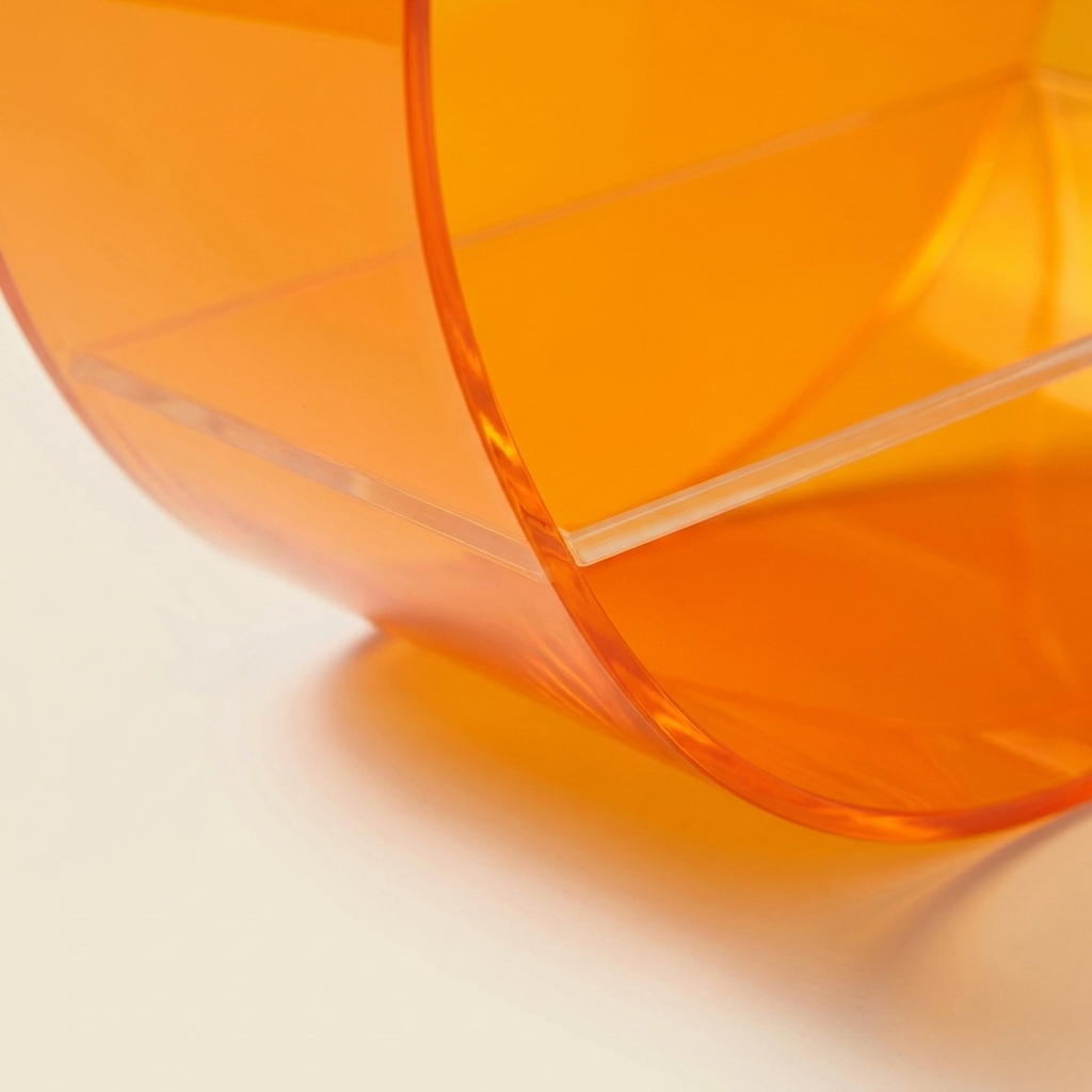 Wall Mounted Halo Round Shelf in Acrylic