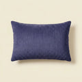 Dark Blue corduroy velvet lumbar cushion cover