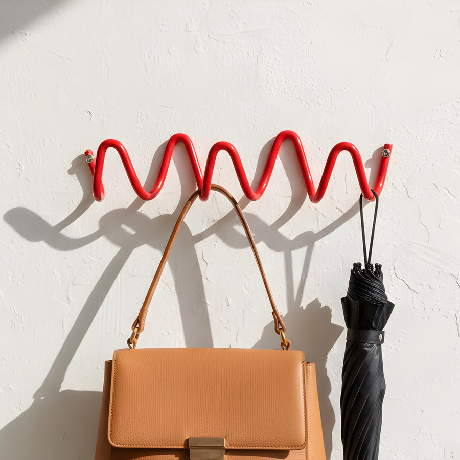 Wave Hook Rail product shot — front view showing wave profile and hook spacing