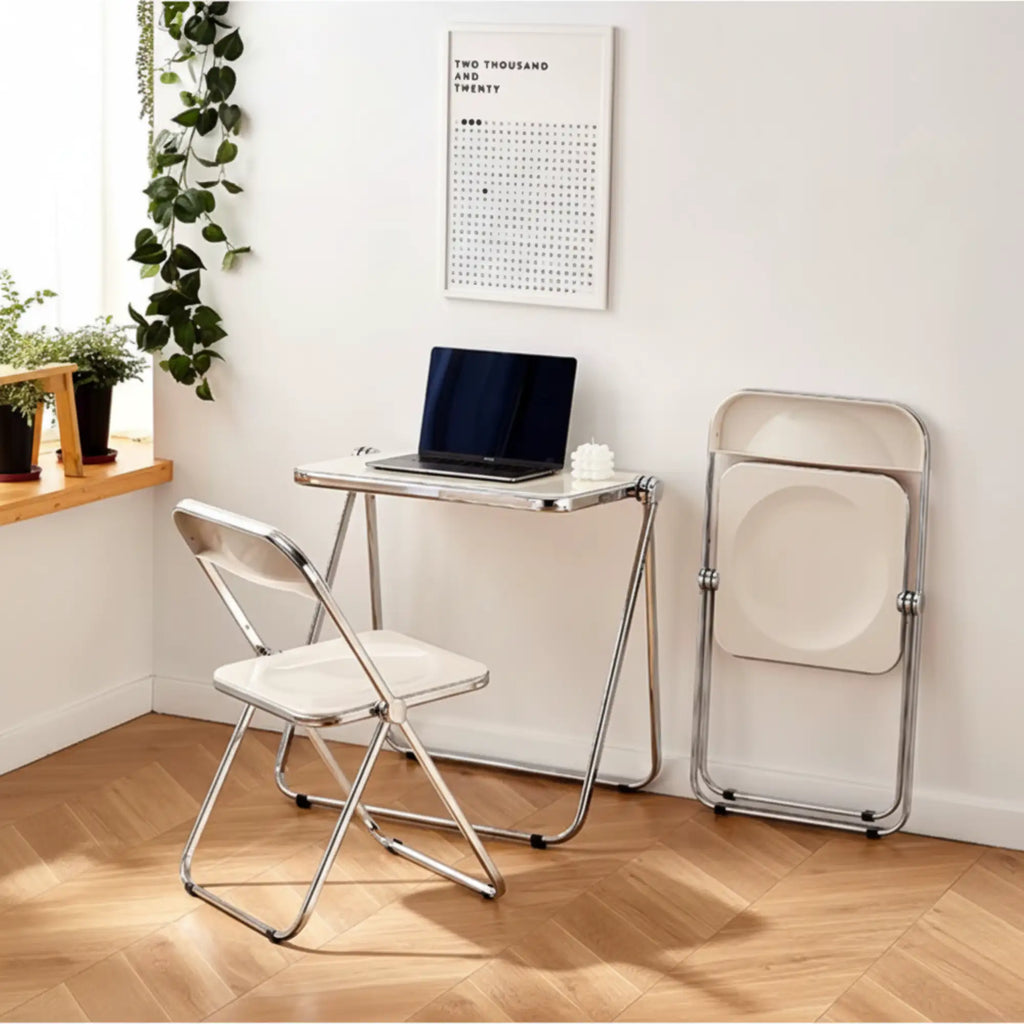 Clear Acrylic Lucent Folding Chair — alternate view 3