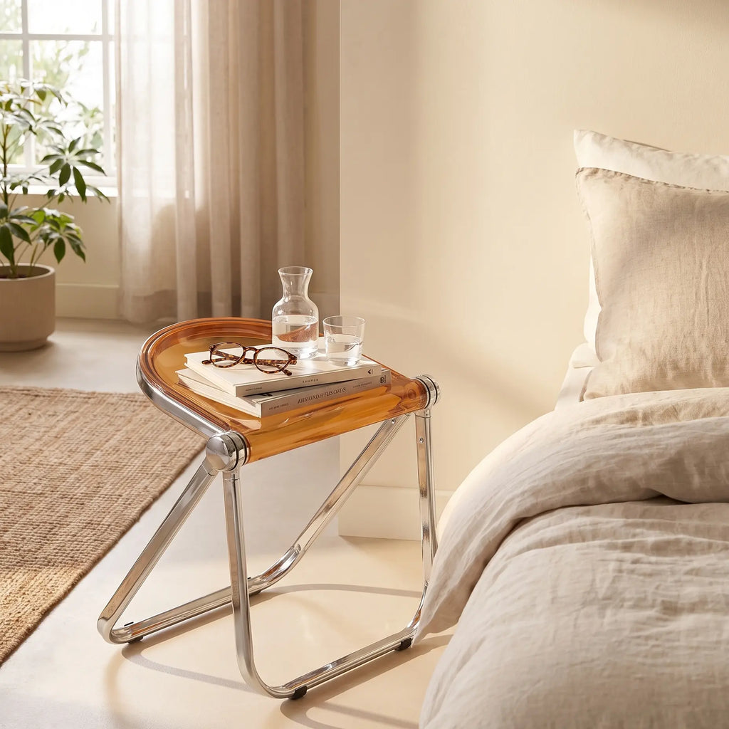 Clear Acrylic Lucent Folding Stool — alternate view 4