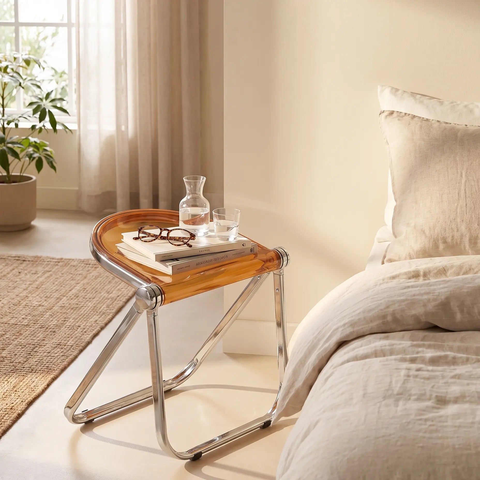 Clear Acrylic Lucent Folding Stool — alternate view 4