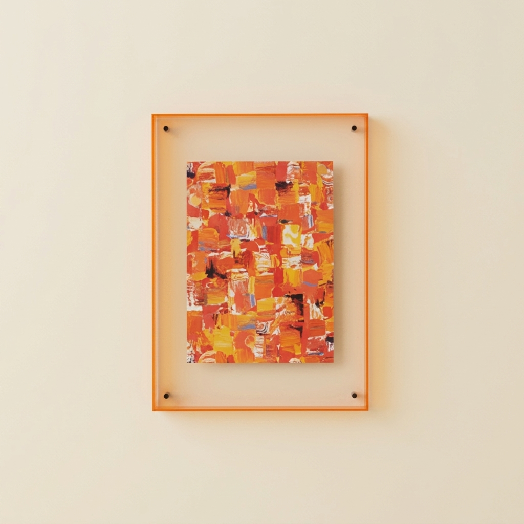 Aura Floating Frame in Translucent Acrylic