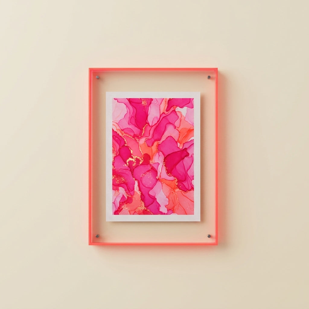 Aura Floating Frame in Translucent Acrylic