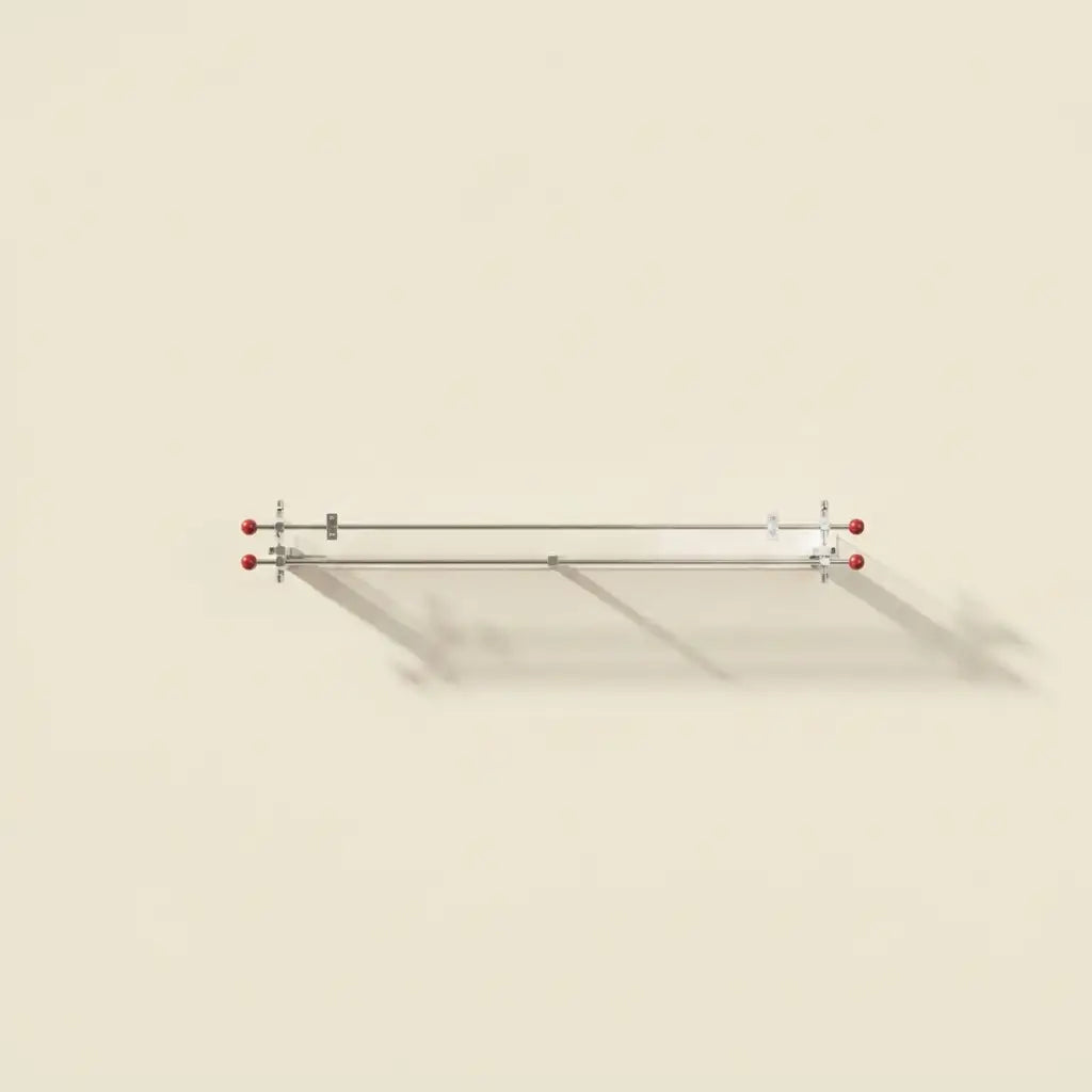 Clear Spectrum Acrylic Shelf with Chrome-Plated Frame