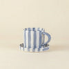 Tasse et soucoupe rayées